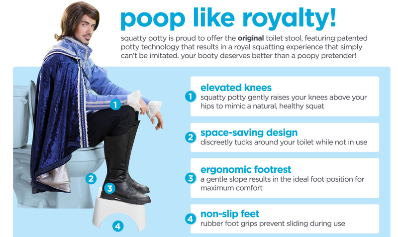 No low. rent burger king, I did NOT feel like Elizabeth II. I didn’t even feel like her sister Margaret. I didn’t even feel like a Markle. Image Credit: Squatty Potty